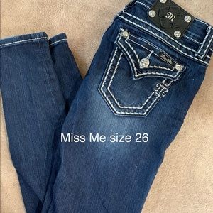 Miss Me skinny jeans.